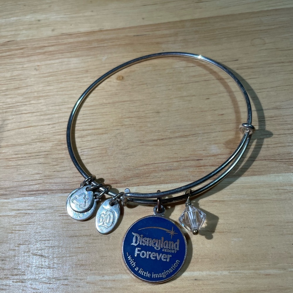 Disneyland's 60th anniversary by Alex and Ani with diamond-shaped bead -silver